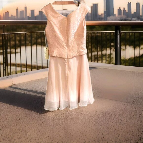 Wedding Gown Gallery Womans size 10 Wedding Dress peach lace top NWT Bride - Picture 3 of 10